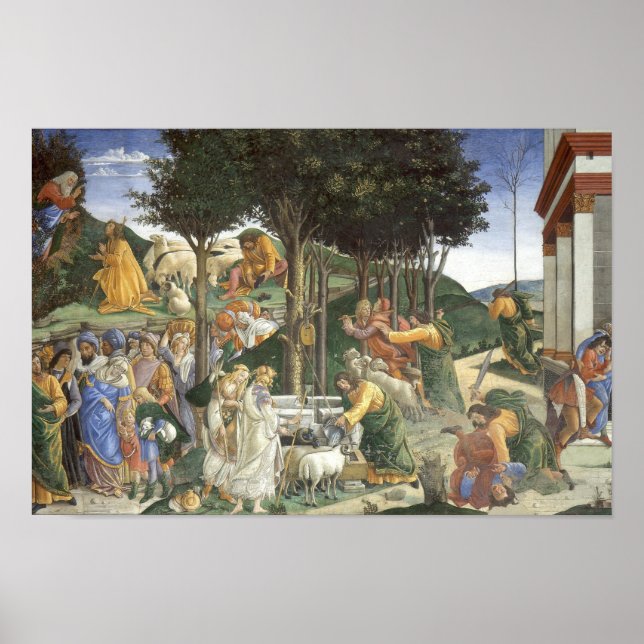 Youth of Moses by Botticelli - Poster (Front)