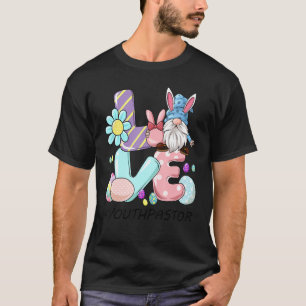 Youth Pastor Cute Easter Gnome Spring Love Gnomie T-Shirt