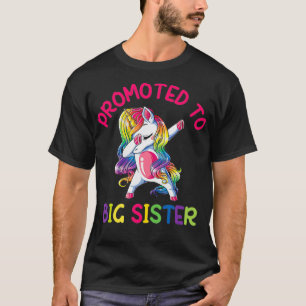 Youth Promoted to Big sister dabbing unicorn toddl T-Shirt