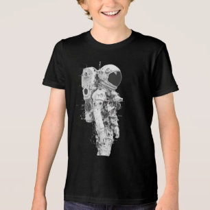 Youth Space Explorer Astronaut Adventure Design Tri-Blend Shirt