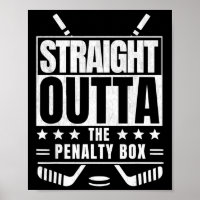 Youth Straight Outta The Penalty Box Kids Funny Bo