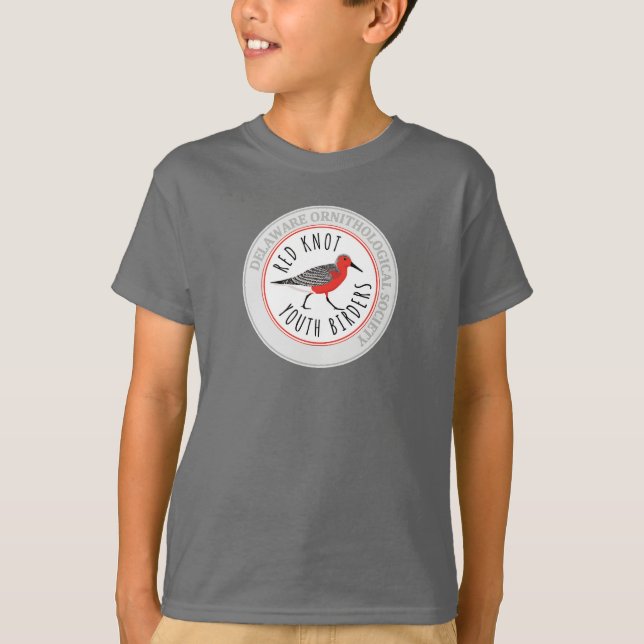 Youth T-Shirt with Red Knot Logo (Front)