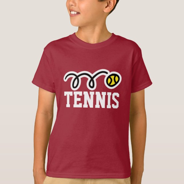 Youth tennis shirts | Sports clothing for kids (Front)