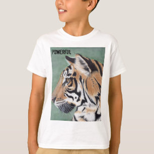 Youth Tshirt Powerful Tiger  Boys Shirt