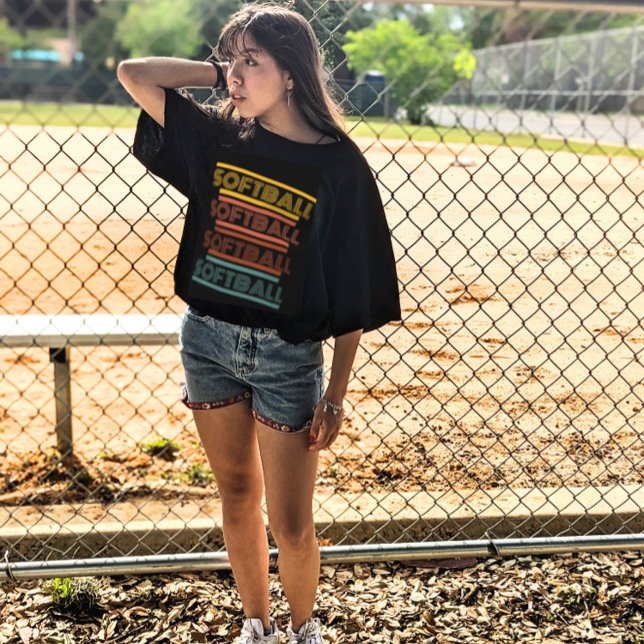 YOUTH UNISEX Retro Softball TShirt (Creator Uploaded)