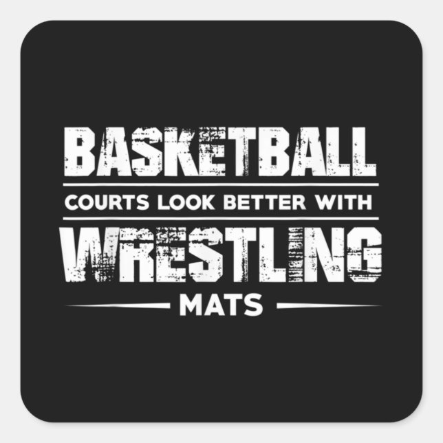 Youth Wrestling Apparel Square Sticker (Front)