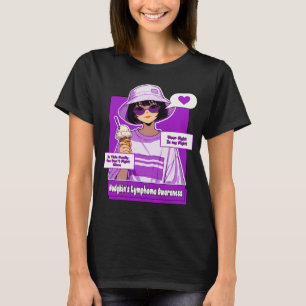 Youthful Stylish Hodgkins Lymphoma Family Support T-Shirt