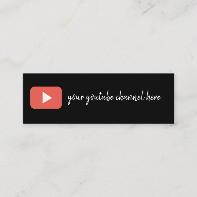 youtube business card (Front)
