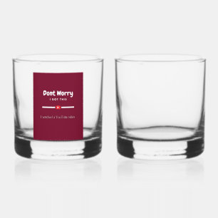"YouTube Cowboy Whiskey Glass" 🥃🤠💀 Glass