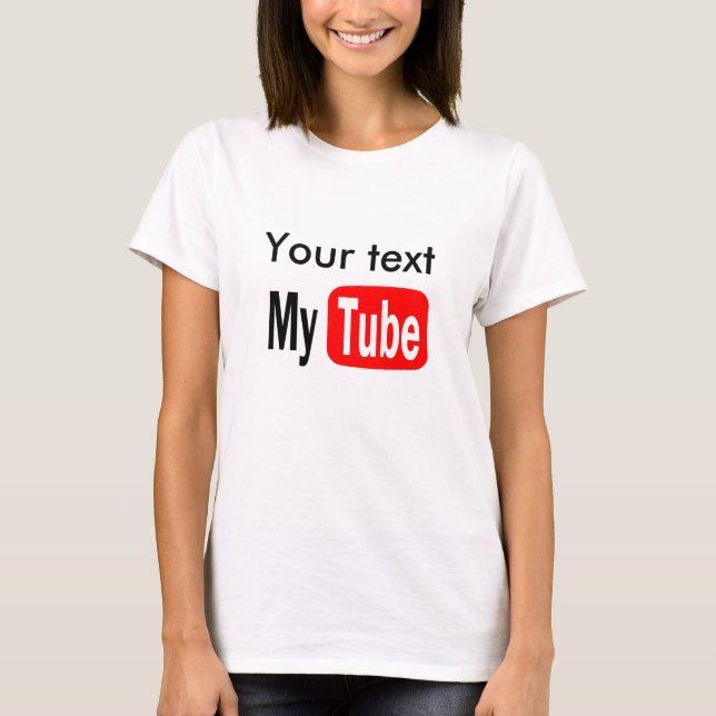 YouTube Funny Template, Do it yourself, popular T-Shirt (Front)