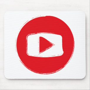 YouTube icon Mouse Pad