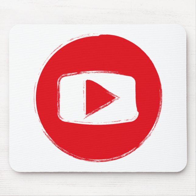 YouTube icon Mouse Pad (Front)