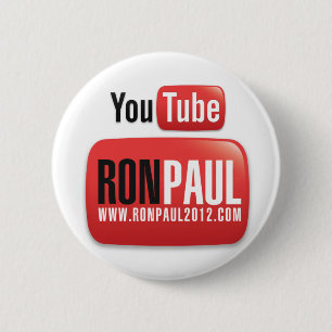 YouTube Ron Paul 6 Cm Round Badge