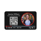 Youtube Vlogger Channel With QR Code Black