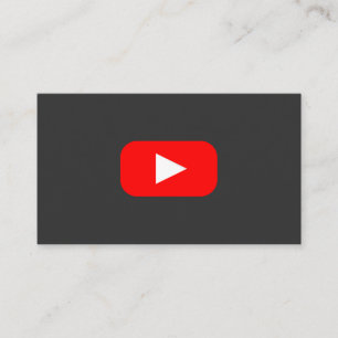 Youtube Youtuber Social Media Bloger Vloger Business Card