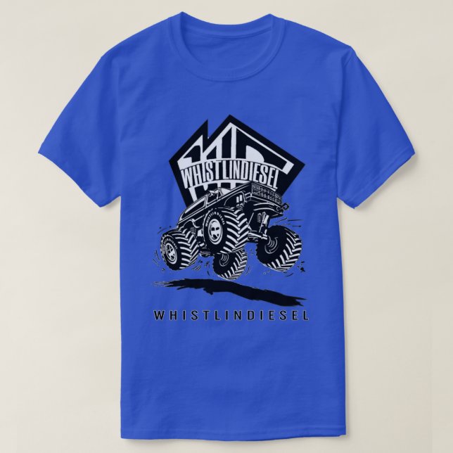 Youtuber WhistlinDiesel Monster Truck T-Shirt (Design Front)