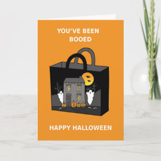 You've Been Booed Halloween Bag Card