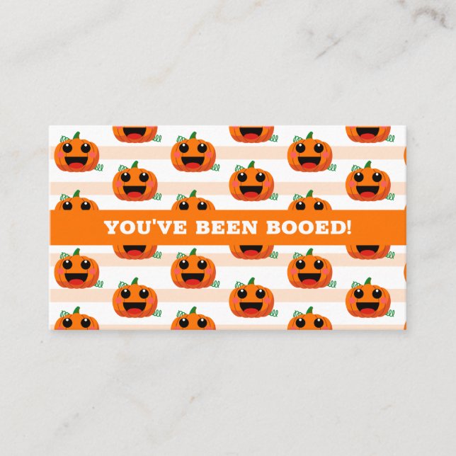 You've Been Booed Halloween Note Card (Front)