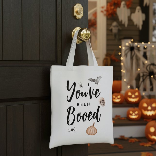 You've Been Booed Neighbourhood Halloween Game Tote Bag (Creator Uploaded)