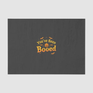 You've been booed Spooky Pumpkin Halloween Tissue Paper