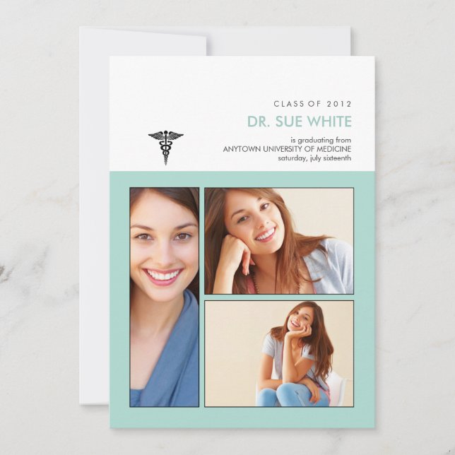 You've been framed Caduceus Medical Graduation Inv Invitation (Front)