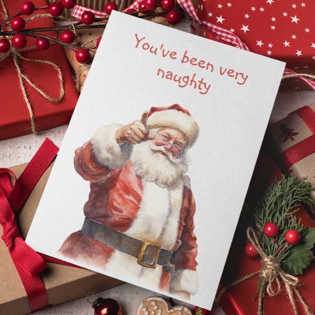 You've Been Naughty Santa Holiday Card (Creator Uploaded)