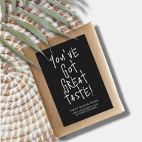 You've got great taste box seal packaging label