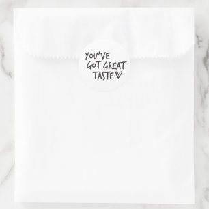 You've Got Great Taste Thank You Stickers - Labels