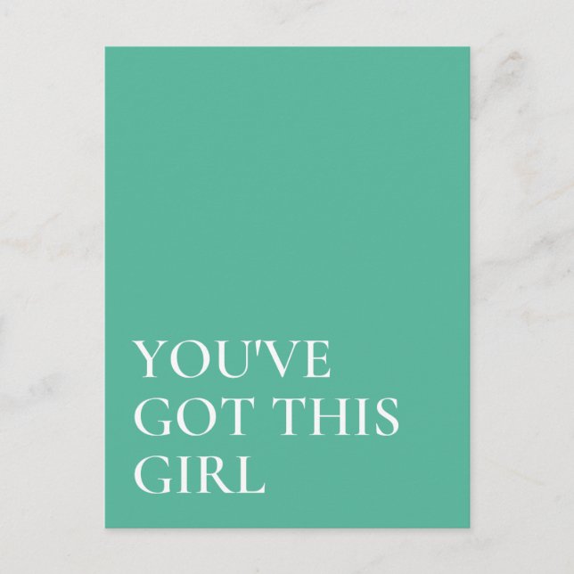 You've Got This Inspirational Quote  Postcard (Front)