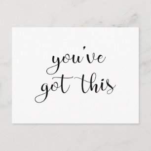 You've Got This: Inspiring, Simple Pep-Talk, 3 Postcard