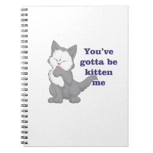 You've gotta be kitten me notebook