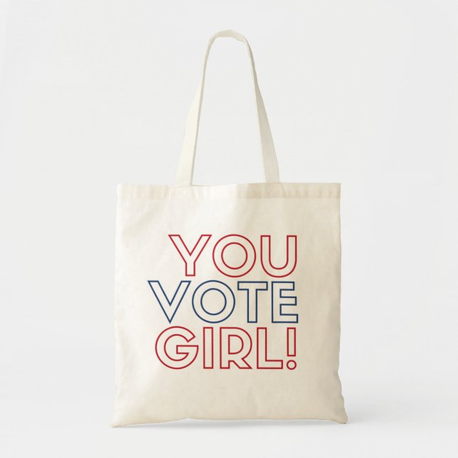 #YouVoteGirl Tote (Front)
