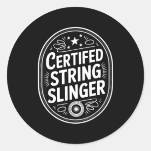 Yoyo Player Vintage Yo-yo  Classic Round Sticker