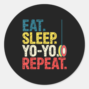 Yoyo Player Yo-yo Enthusiast Classic Round Sticker