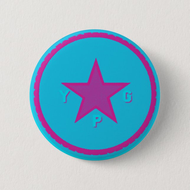 ypg logo 6 cm round badge (Front)