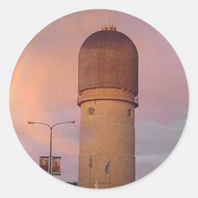Ypsilanti Water Tower Classic Round Sticker (Front)