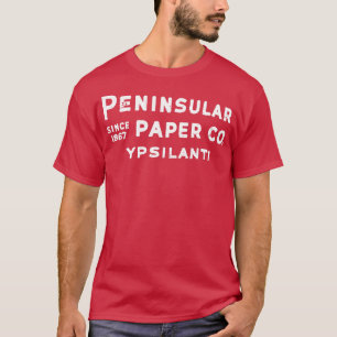YpsilMichigan Penininsular Paper Sign T-Shirt