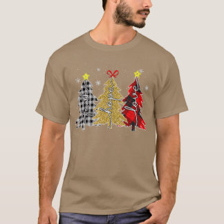 yqQG Leopard Faith Merry Xmas Christmas Tree Chris T-Shirt