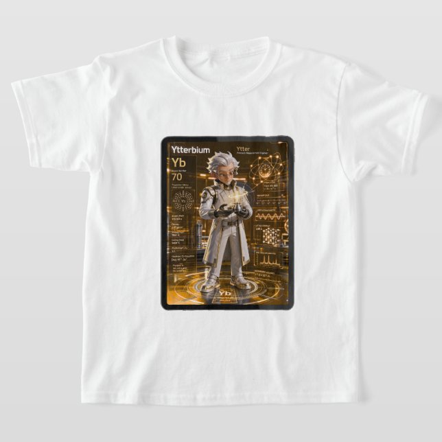  Ytterbium (Yb) –  ATOMIVRA™ Collection T-Shirt (Laydown)