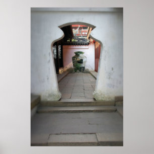 Yu Gardens - Shanghai, China - Dual Doorway Poster