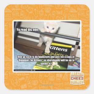 Yu red dis one.. square sticker