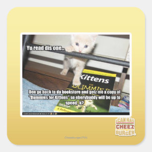 Yu red dis one.. square sticker