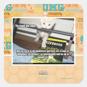 Yu red dis one.. square sticker