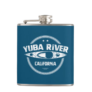 Yuba River California Kayaking Hip Flask
