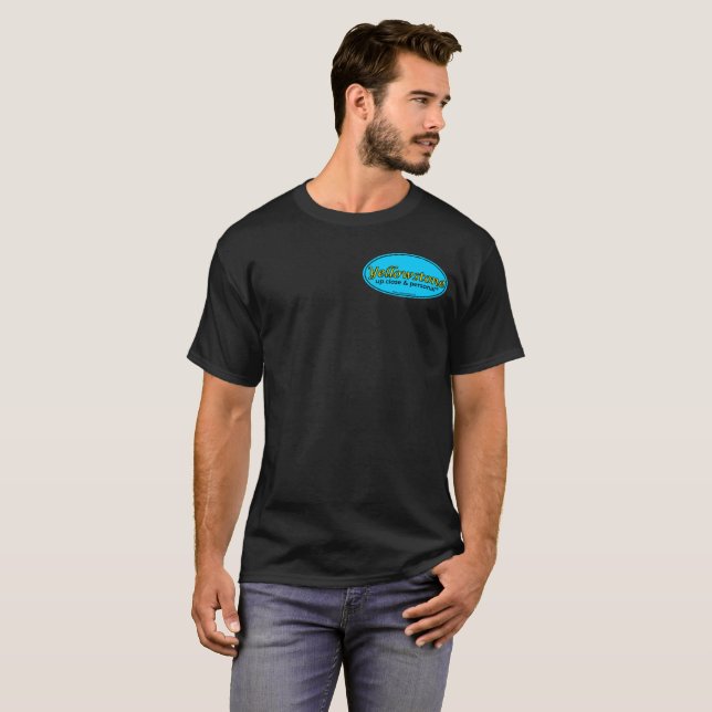 YUCAP - Decal on Front and Grizzly Bear on Back T-Shirt (Front Full)