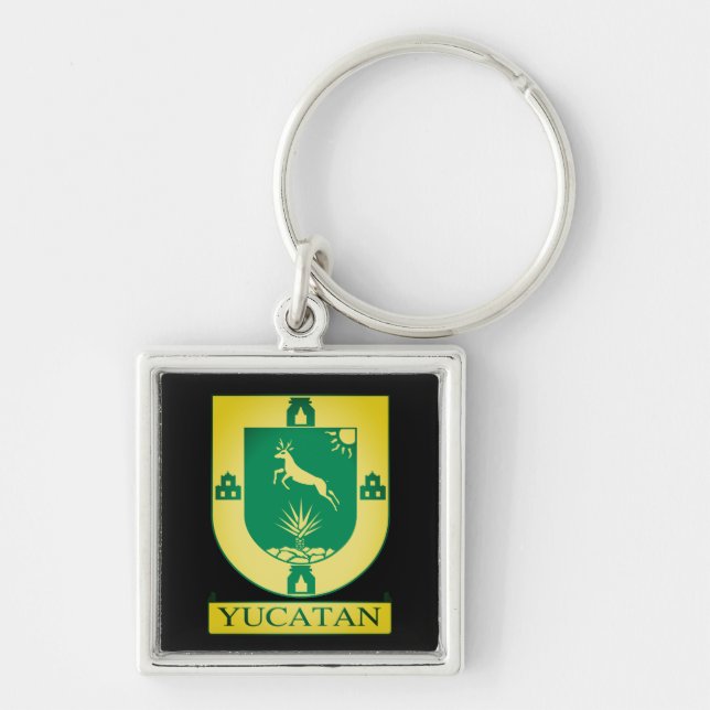 Yucatán Coat of Arms - Mexico Keychain (Front)