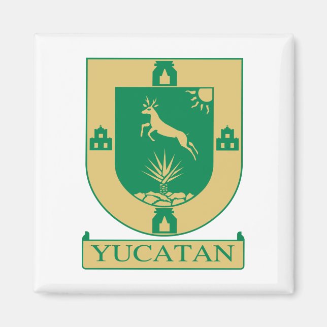 Yucatán Coat of Arms - Mexico Magnet (Front)