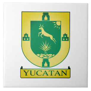 Yucatán Coat of Arms - Mexico Tile