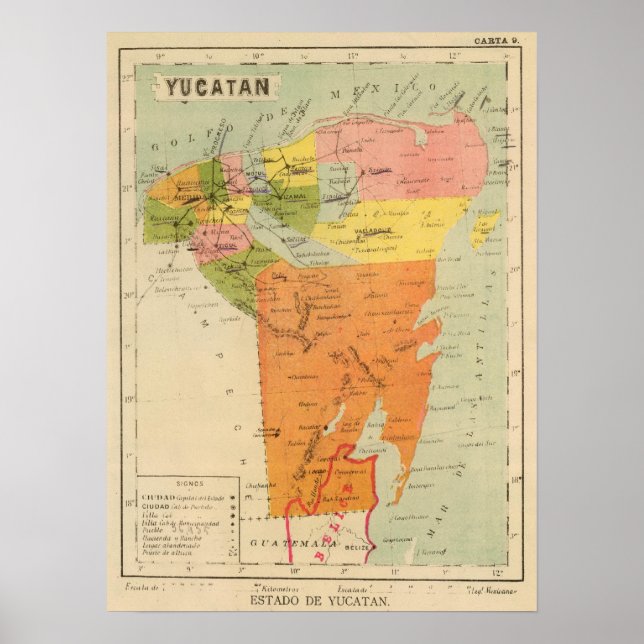 Yucatan, Mexico 2 Poster (Front)