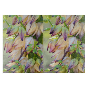 yucca flowers cutting board